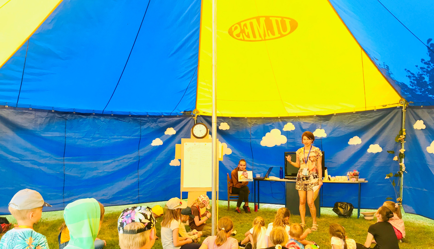 Bērnu vasaras Bībeles skolas nometnes nodarbība