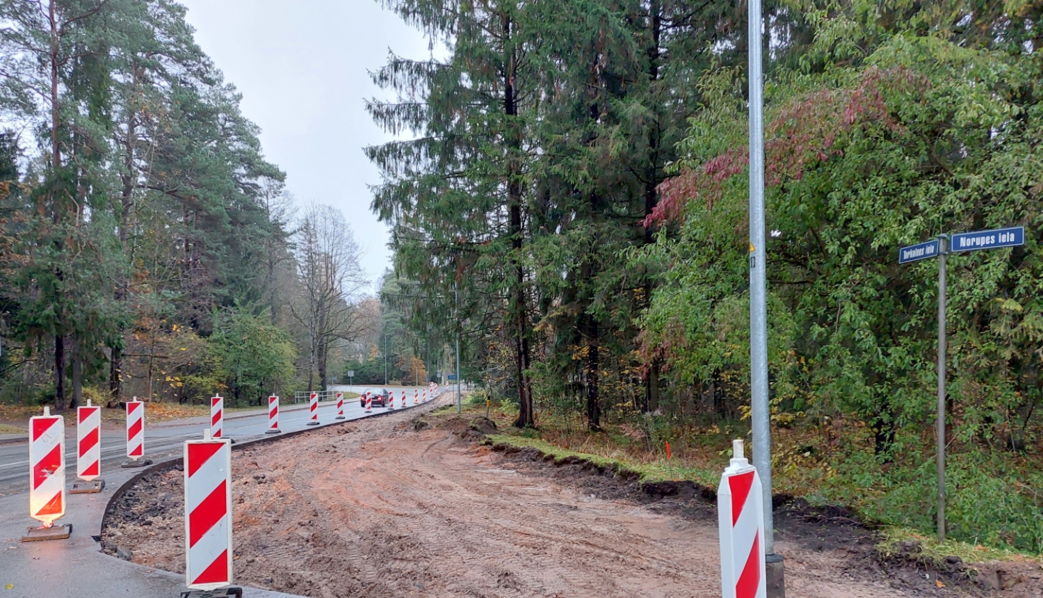 Ietves izbūve Ogrē, Turkalnes ielā posmā no Norupes līdz Blaumaņa ielai 01.11.2023.