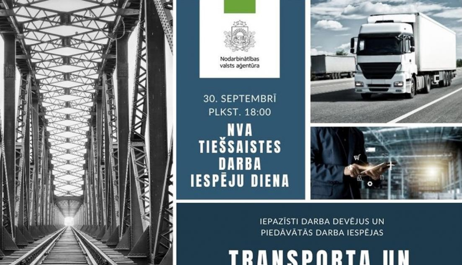 Tiešsaistes darba iespēju diena transporta un loģistikas jomas darbiniekiem