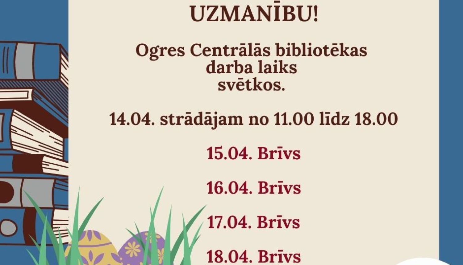 Darba laiks svētkos OCB