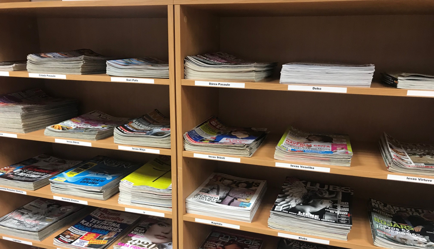 OCB pieejams plašs periodisko izdevumu klāsts