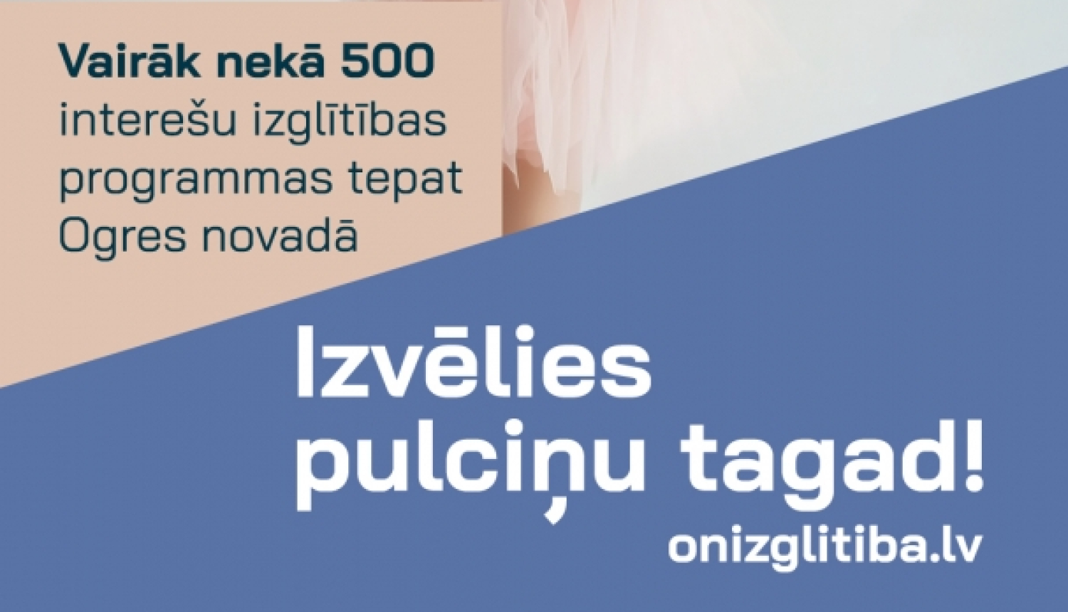 Meitene balerīnas tērpā ar robotu rokās, interešu izglītība Ogres novadā