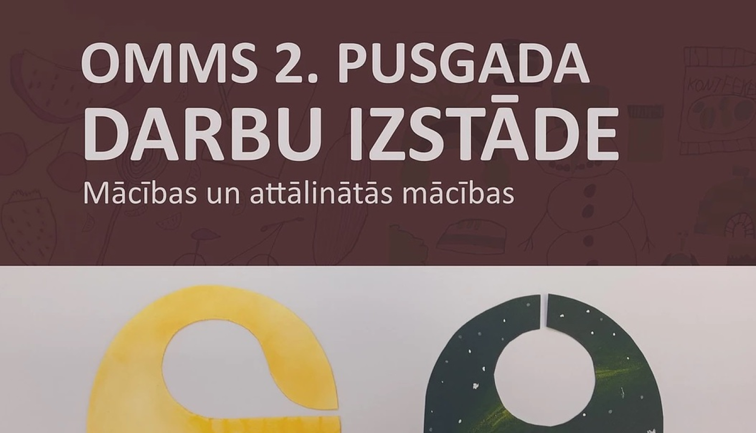 Ogres Mūzikas un mākslas skolā atklāj audzēkņu darbu izstādi