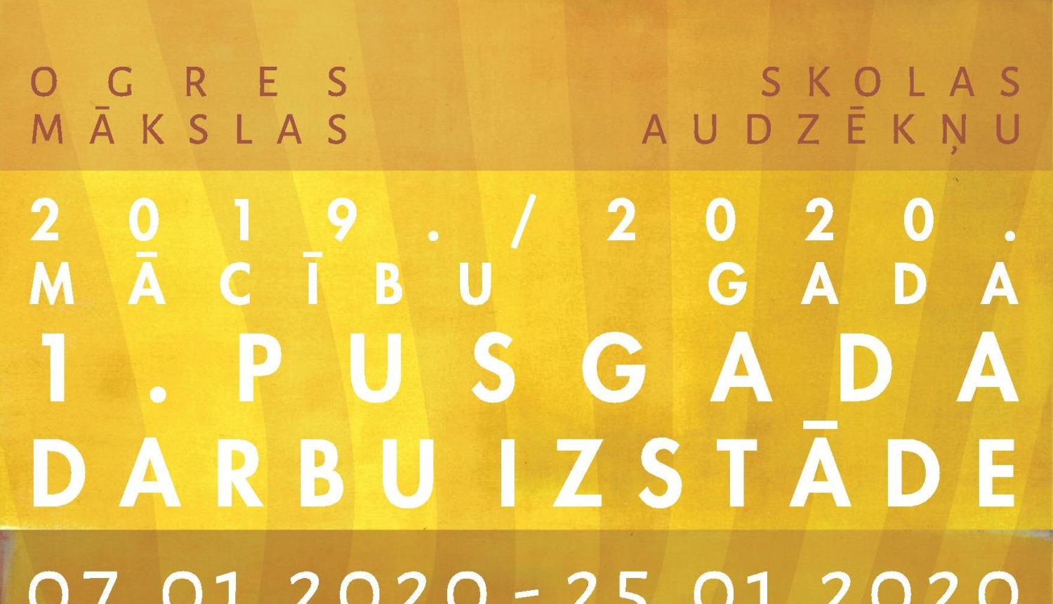 Ogres Mākslas skolā audzēkņu darbu izstāde