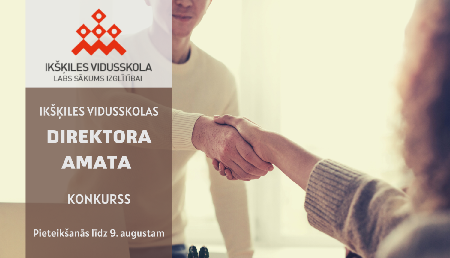 Ogres novada pašvaldība aicina darbā Ikšķiles vidusskolas direktoru