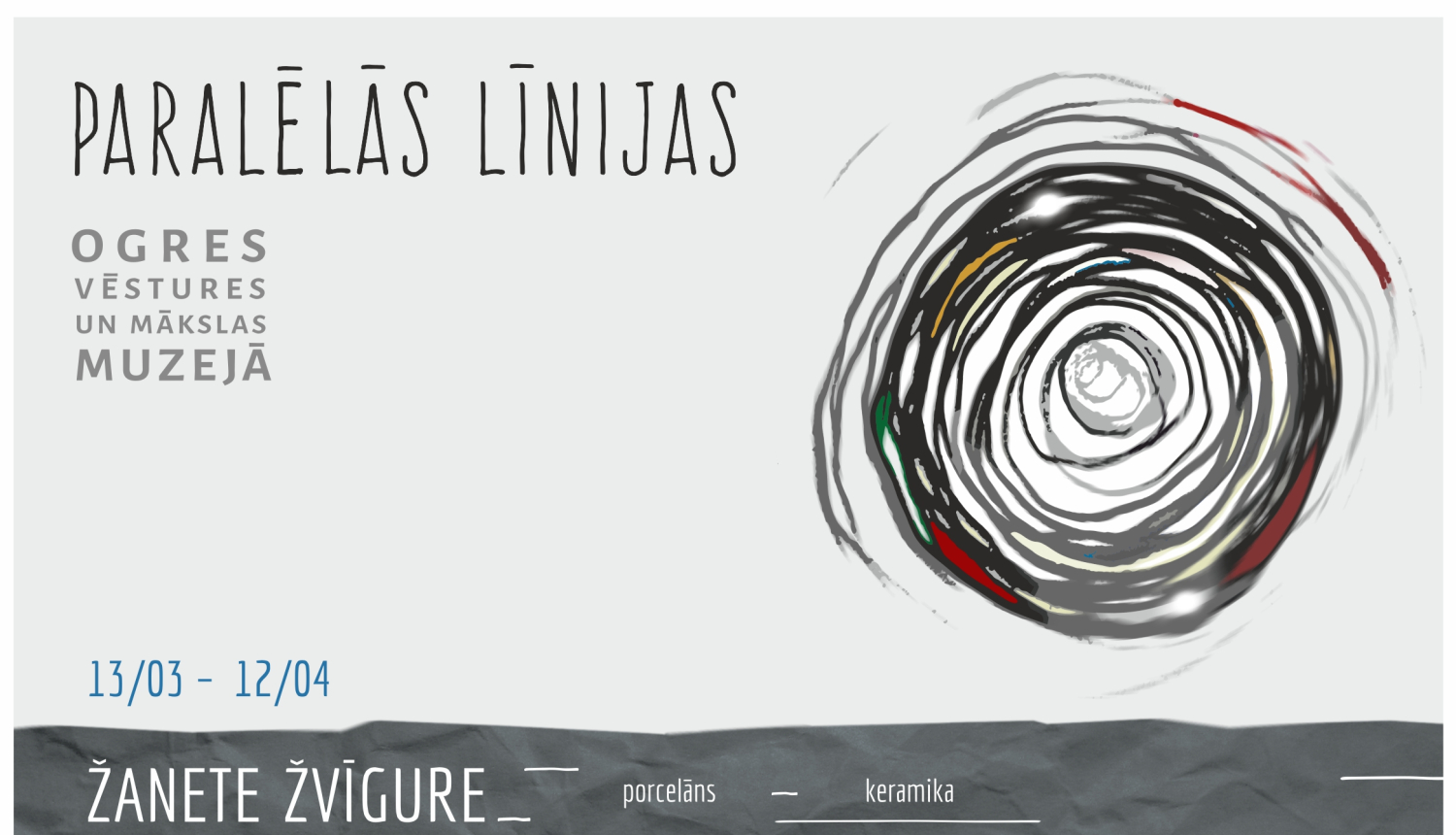 Signes Kraukles un Žanetes Žvīgures izstāde Ogres muzejā