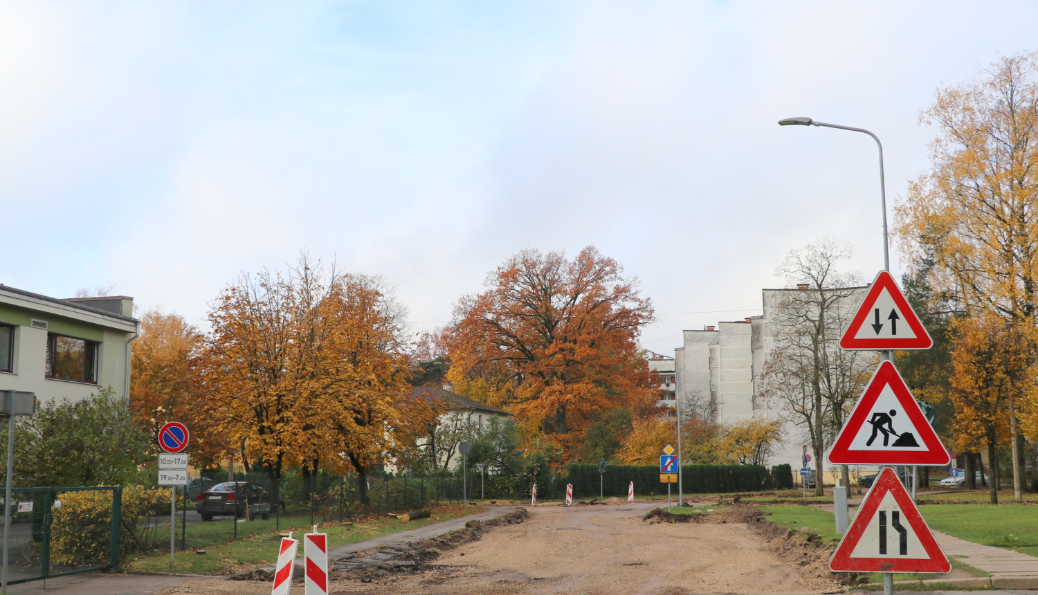 Aktuālie būvniecības darbi pilsētā