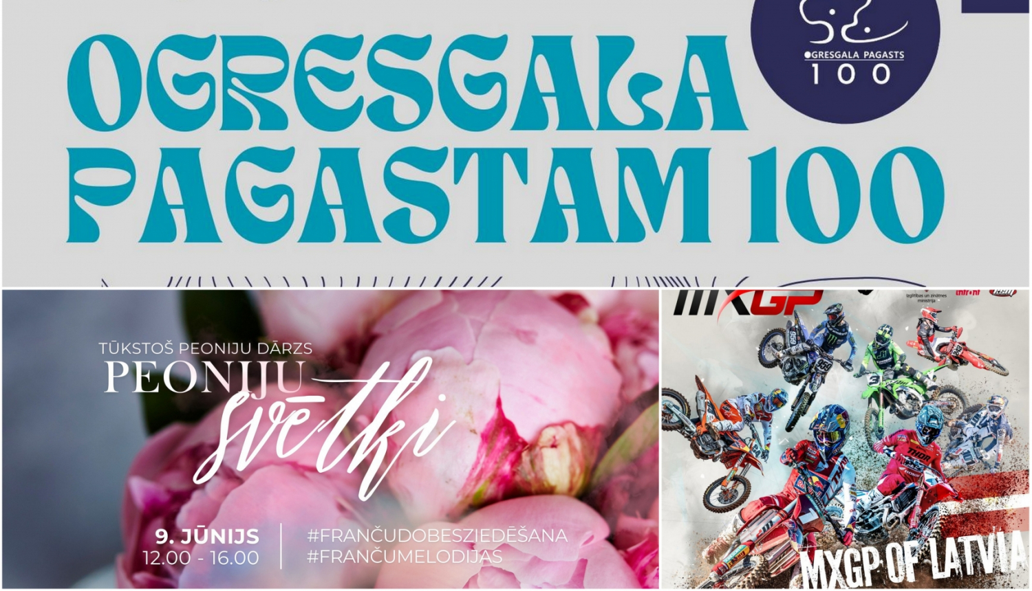 Pasākumu plakātu kolāža 06.2024.