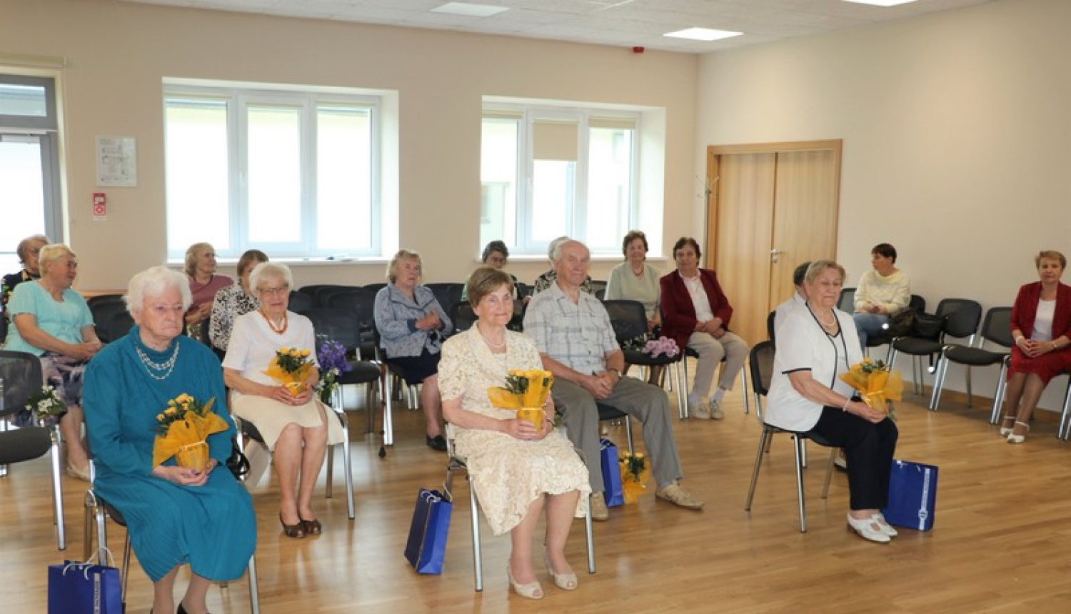 Ogres pensionāru biedrība sveic jubilārus