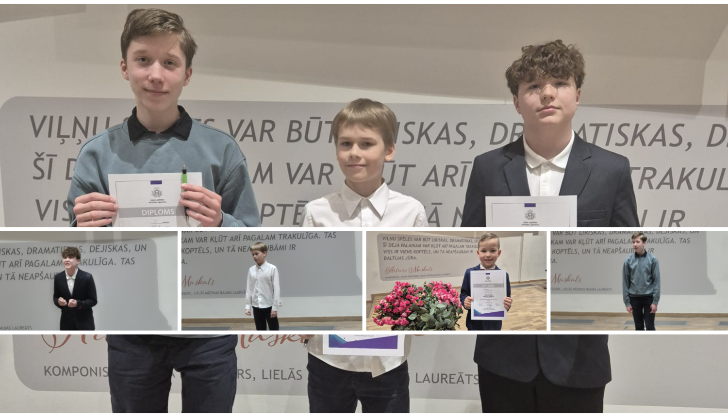 Skatuves runas konkursa dalībnieku foto kolāža