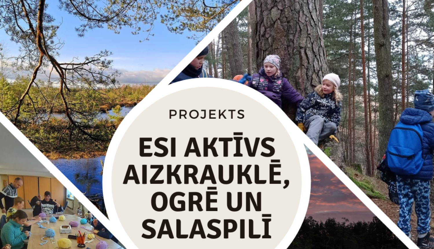 Projekta Esi aktīvs Aizkrauklē, Ogrē un Salaspilī informatīvais plakāts