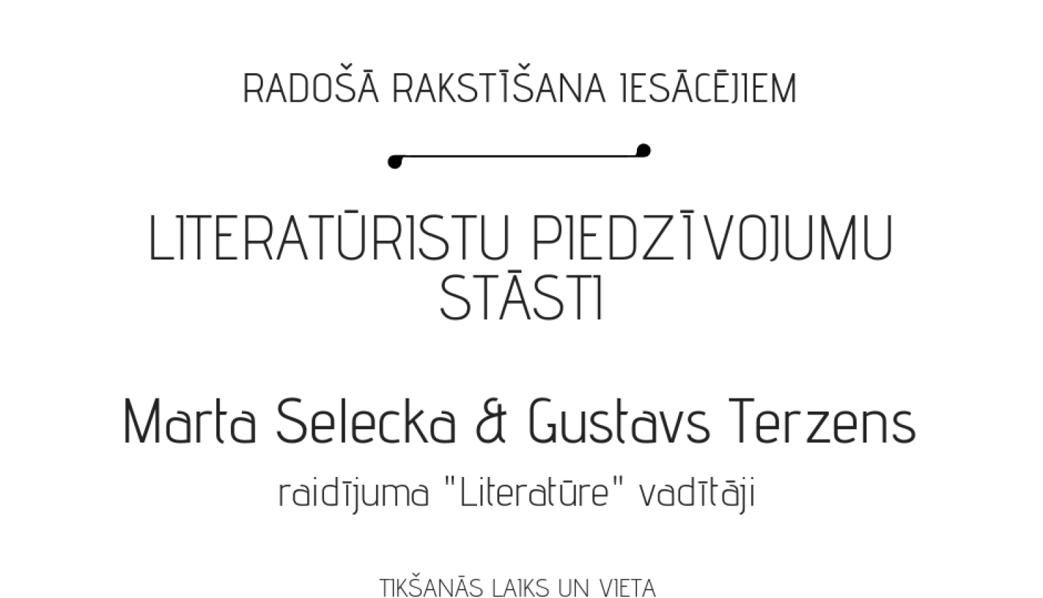 Radošās rakstīšanas nodarbības Ogrē