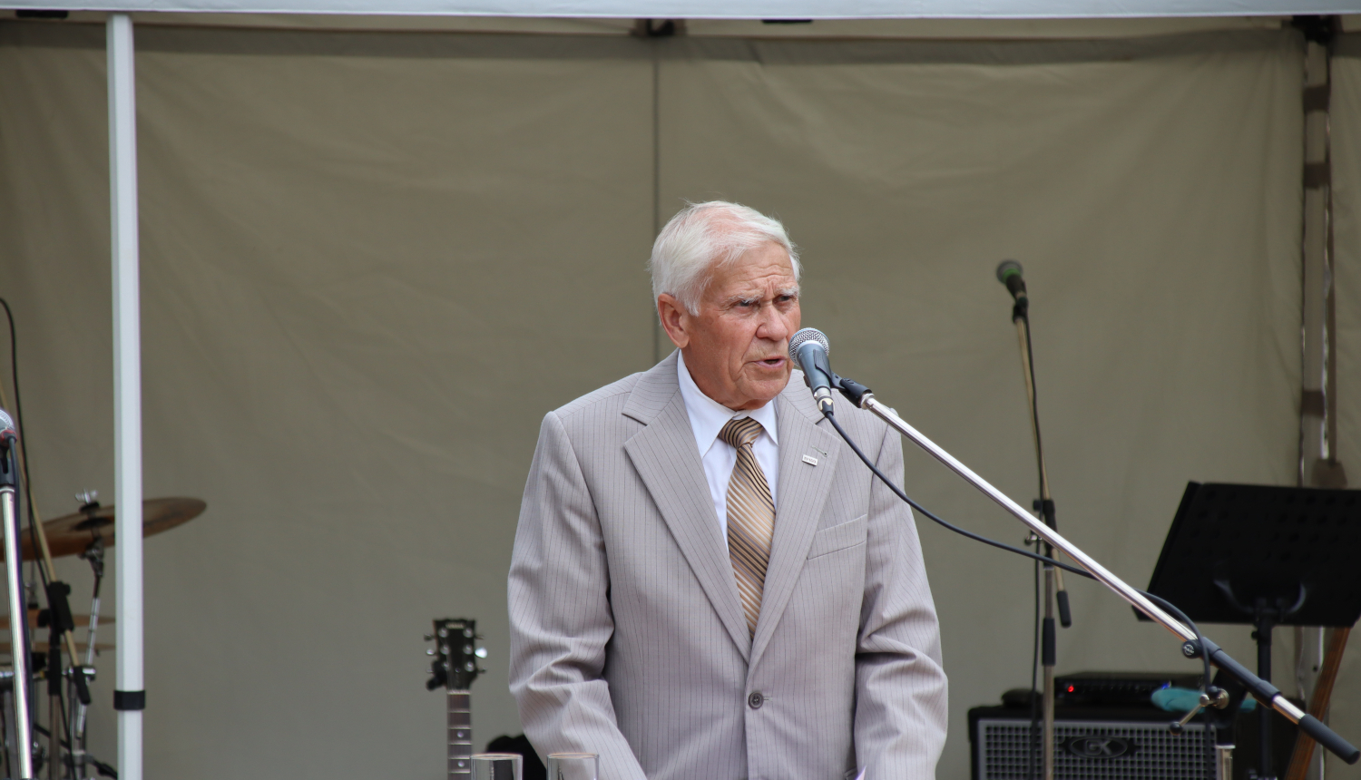 Ivara Kaļķa uzruna politiski represēto salidojumā Ikšķilē