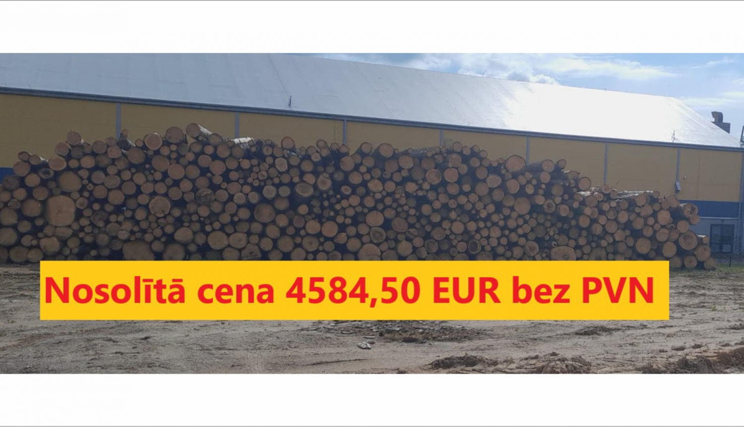 Izzāģētie kokmateriāli kompleksā “Zilie kalni”