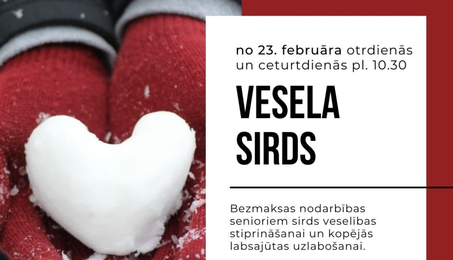 Vingrošana senioru sirds veselības un vispārējās labsajūtas veicināšanai