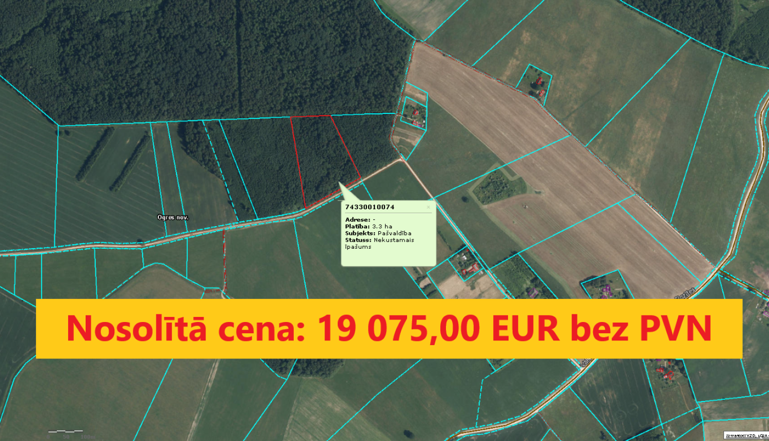 Izsoles "Mežaudzes cirsma "Silvani"" izsoles rezultāts