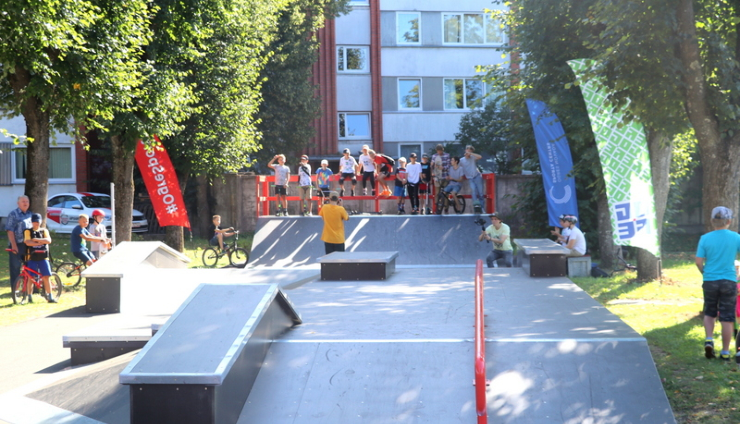 Ogrē izbūvēts jauns skeitparks