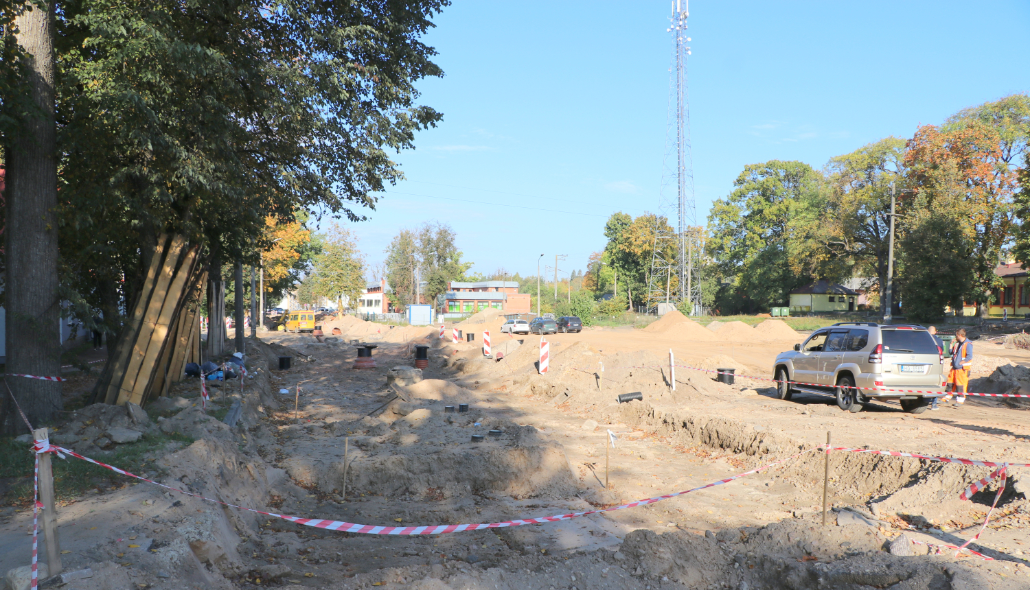 Aktuālie būvniecības darbi pilsētā