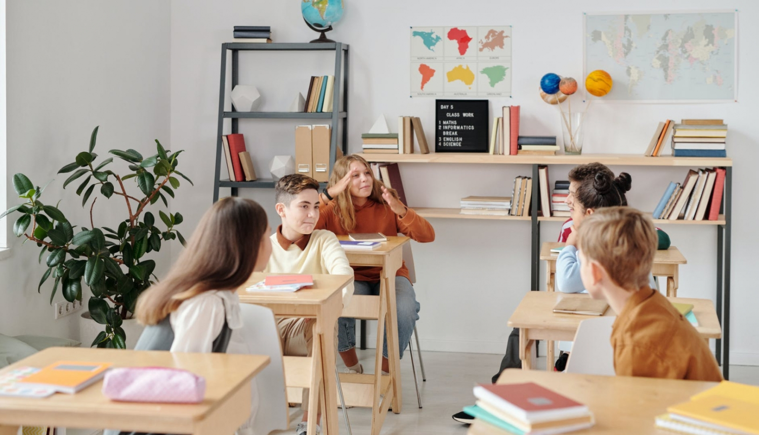 Skolēni izglītības iestādē