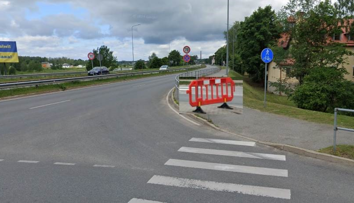 Uz laiku līdz 4.oktobrim slēgta gājēju ietve Rīgas ielā 15