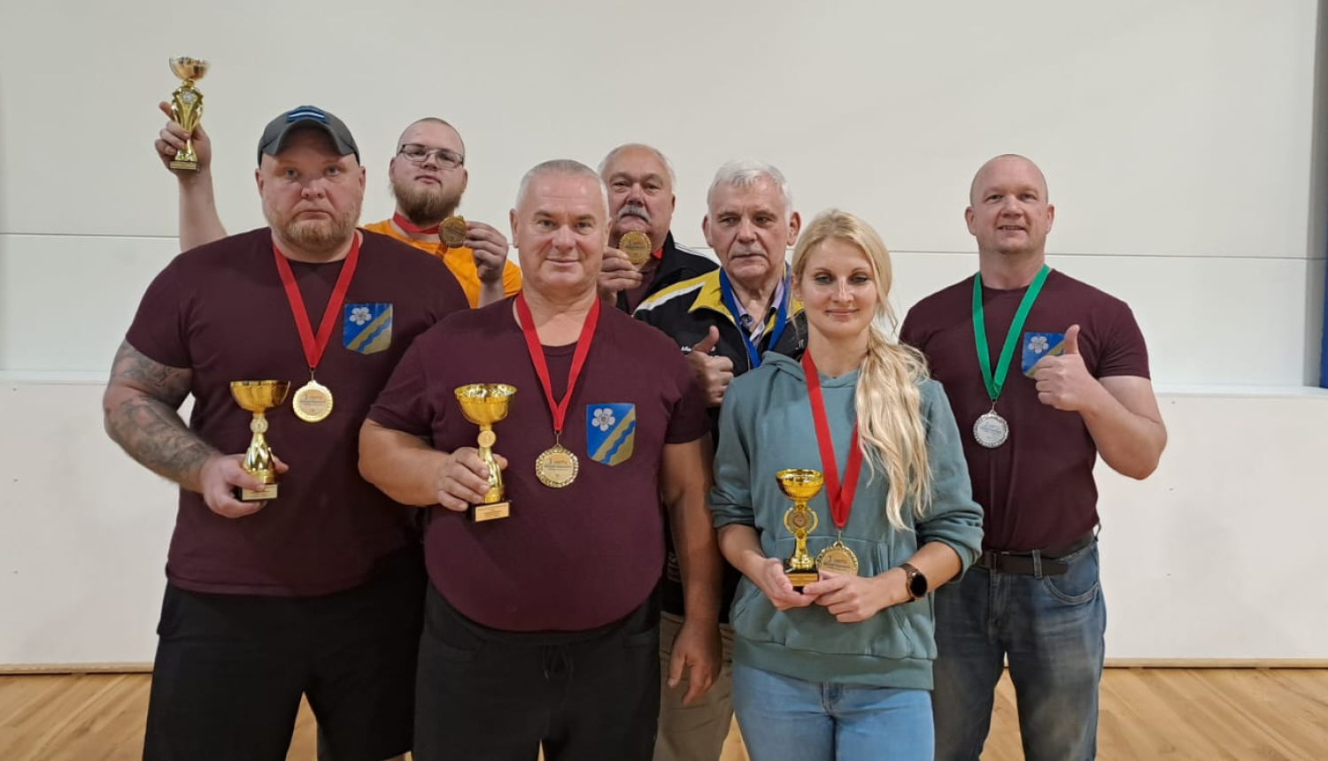 Sporta komanda "Rembate" sacensībās spiešanā guļus Rēzeknē 2024. gada 5. oktobrī