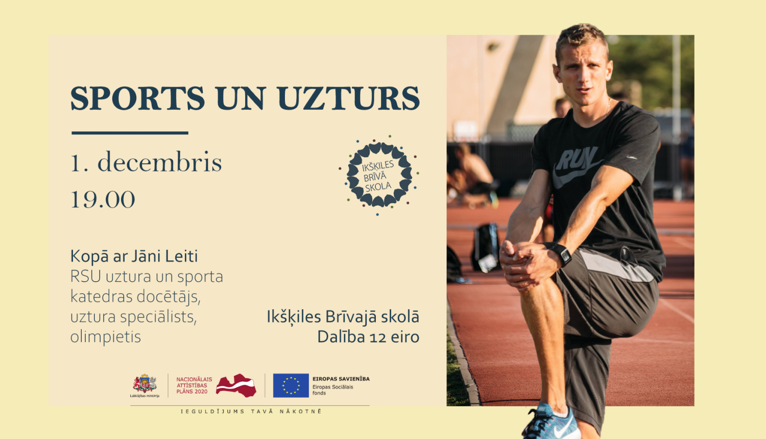 Lekcija par sportu un uzturu