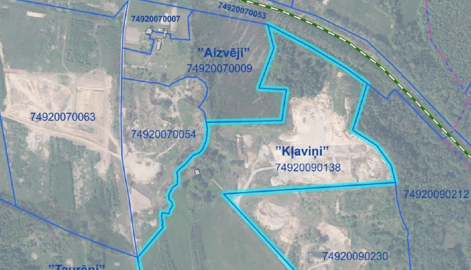 Teritorijas shēma ar zemes gabala novietojumu