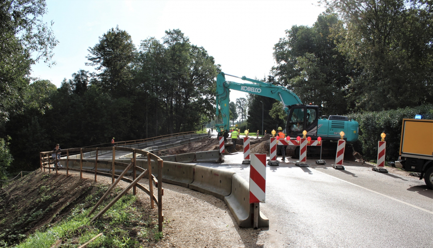 Tilta pārbūve Ogresgalā