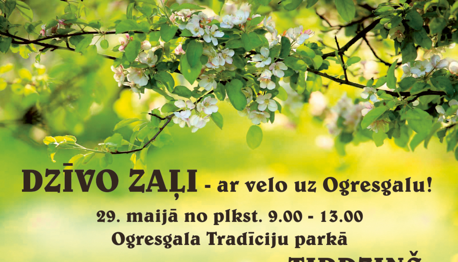 Dzīvo zaļi - ar velo uz Ogresgalu