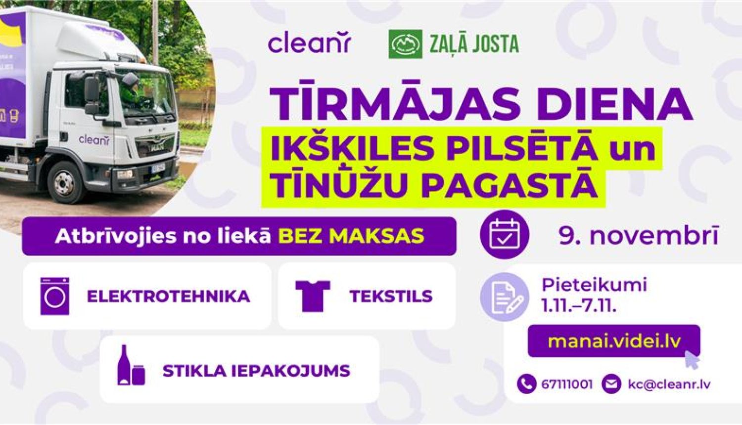 Afiša Tīrmājas dienai Ikšķilē un Tīnūžu pagastā