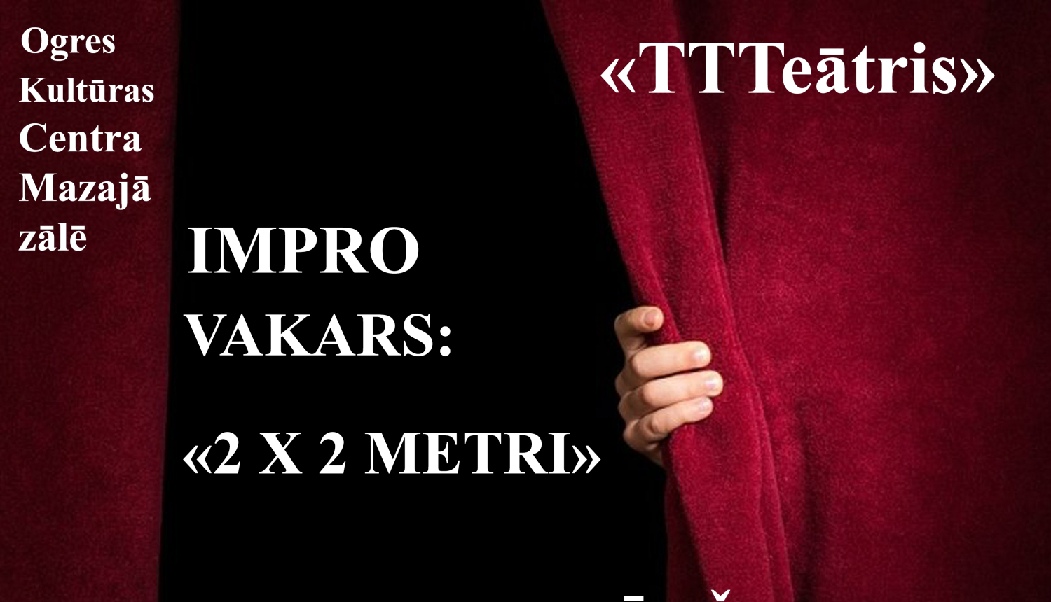 “TTTeātris” aicina uz izrādi “2X2 metri”