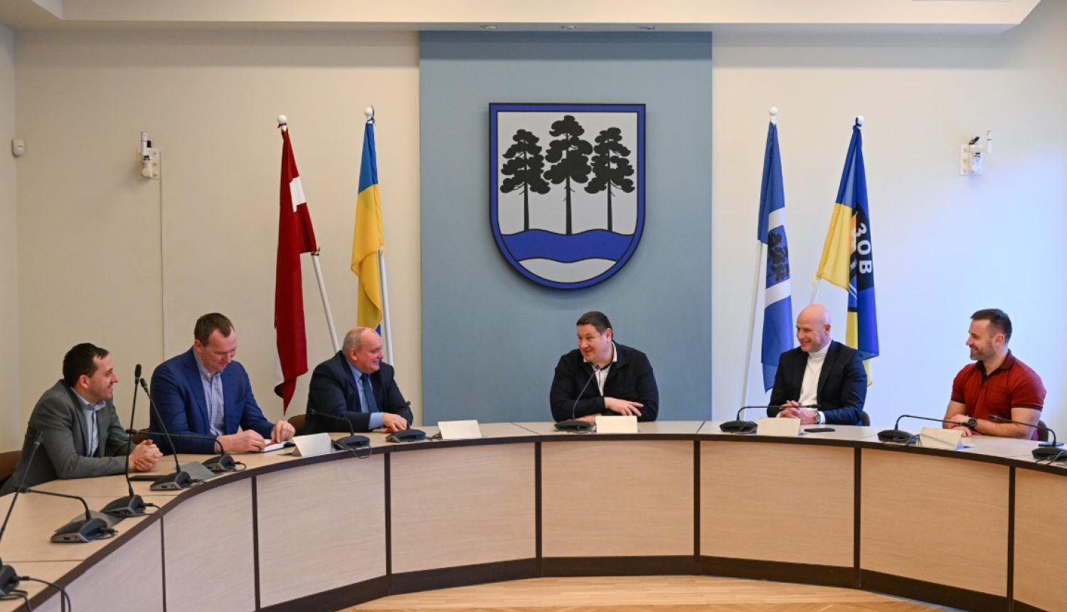 Ventspils novada pašvaldības domes pārstāvji un Ogres novada domes pārstāvji 01.02.2024.