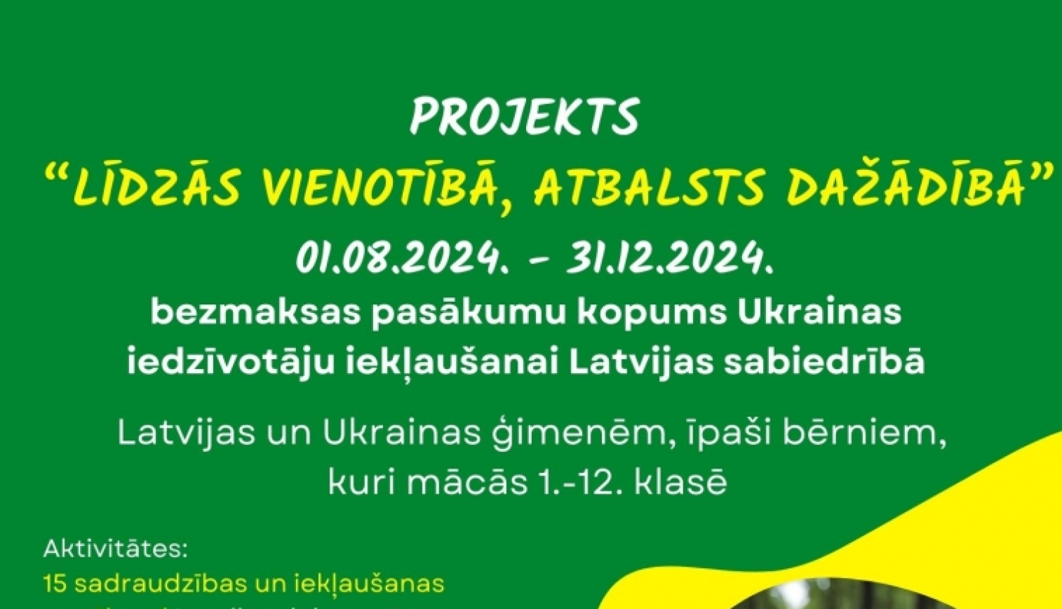 Līdzās vienotībā, atbalsts dažādībā plakāts