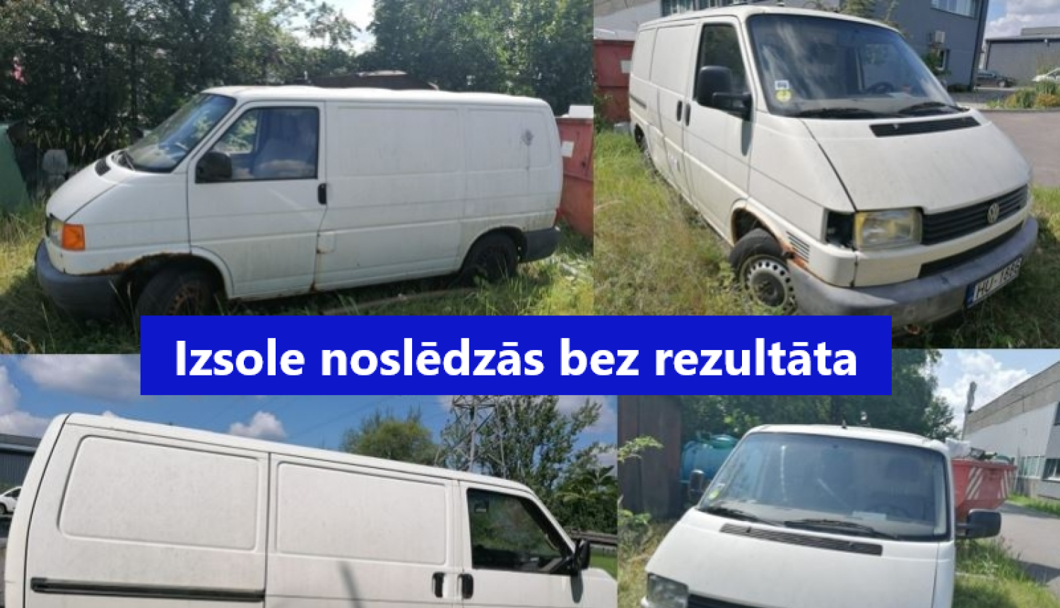 Kustamās mantas VW Transporter izsoles rezultāti