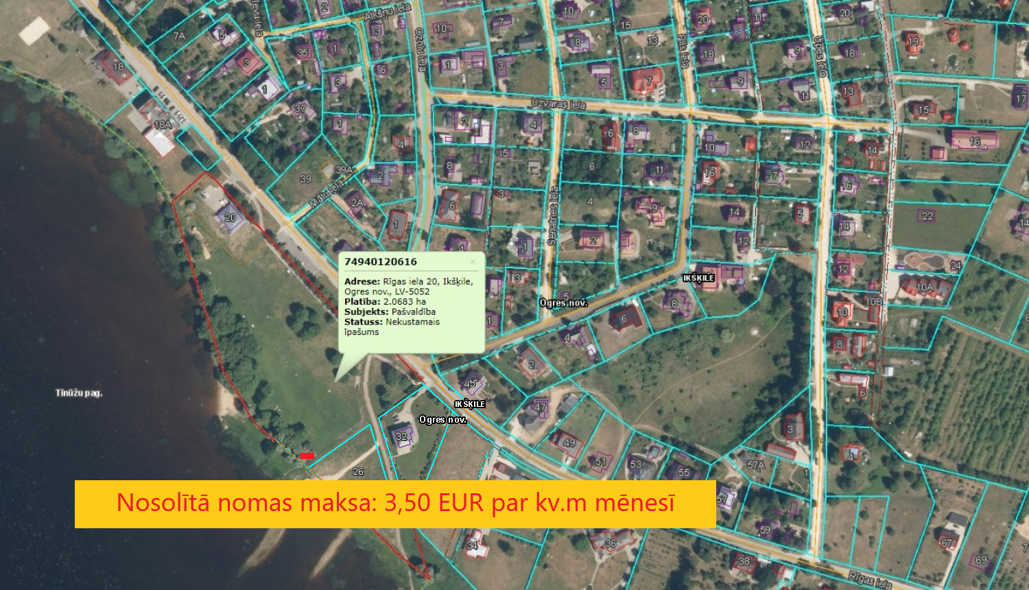 Kadastra karte Ikšķile