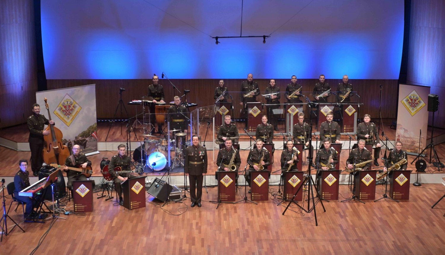 Zemessardzes orķestra bigbends. Foto Ansis Klucis