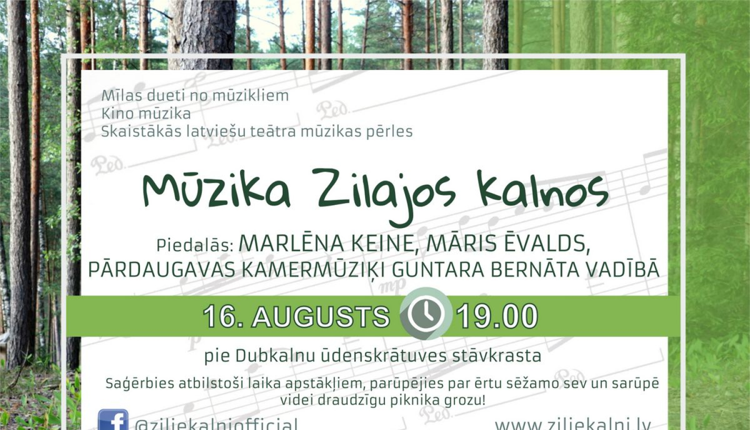 16. augustā Zilajos kalnos varēs baudīt teātra un kino mūziku