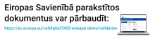 Eiropas Savienībā parakstīto dokumentu pārbaude