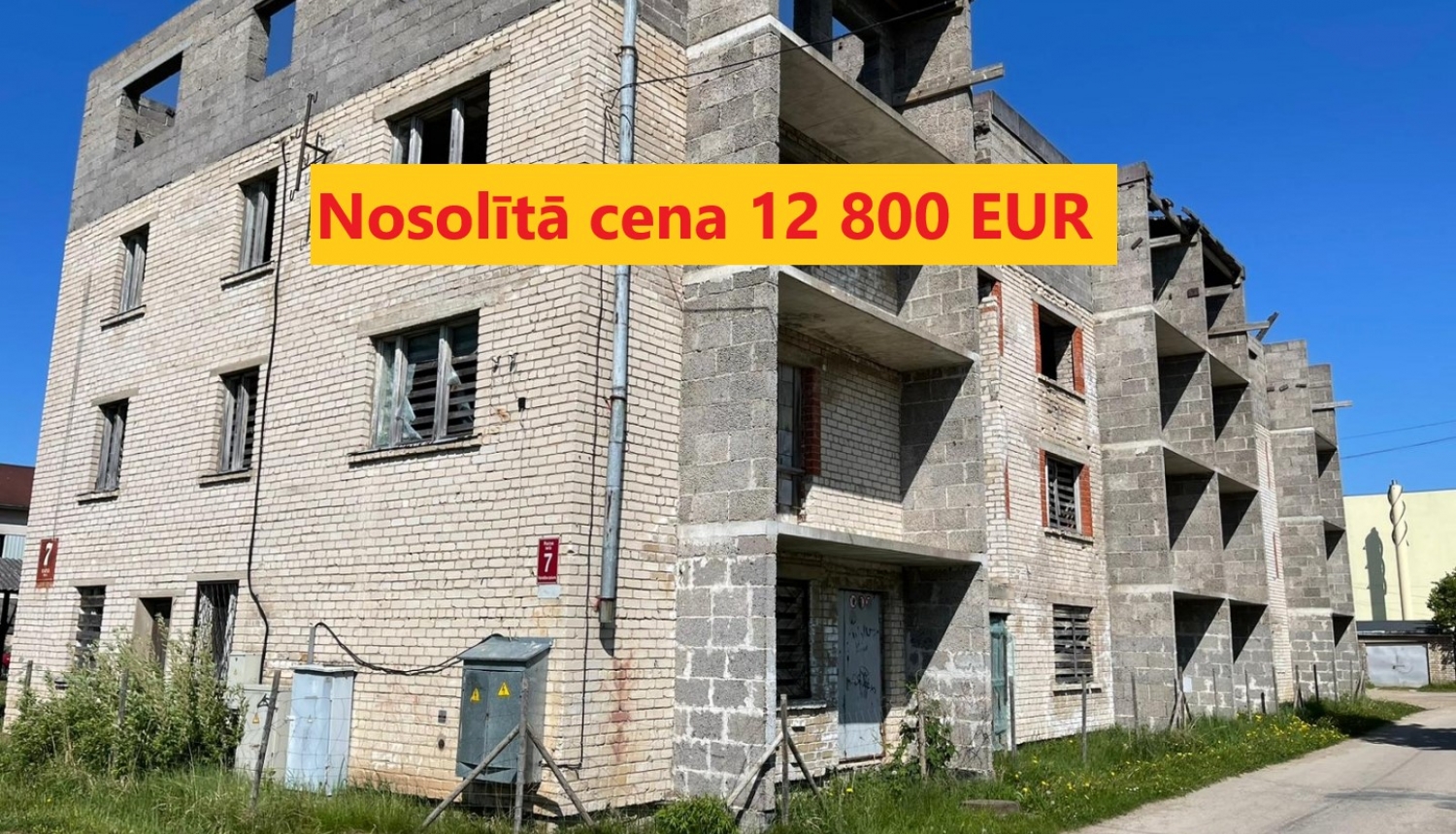 Izsoles rezultāti Lielvārdē, Raiņa ielā