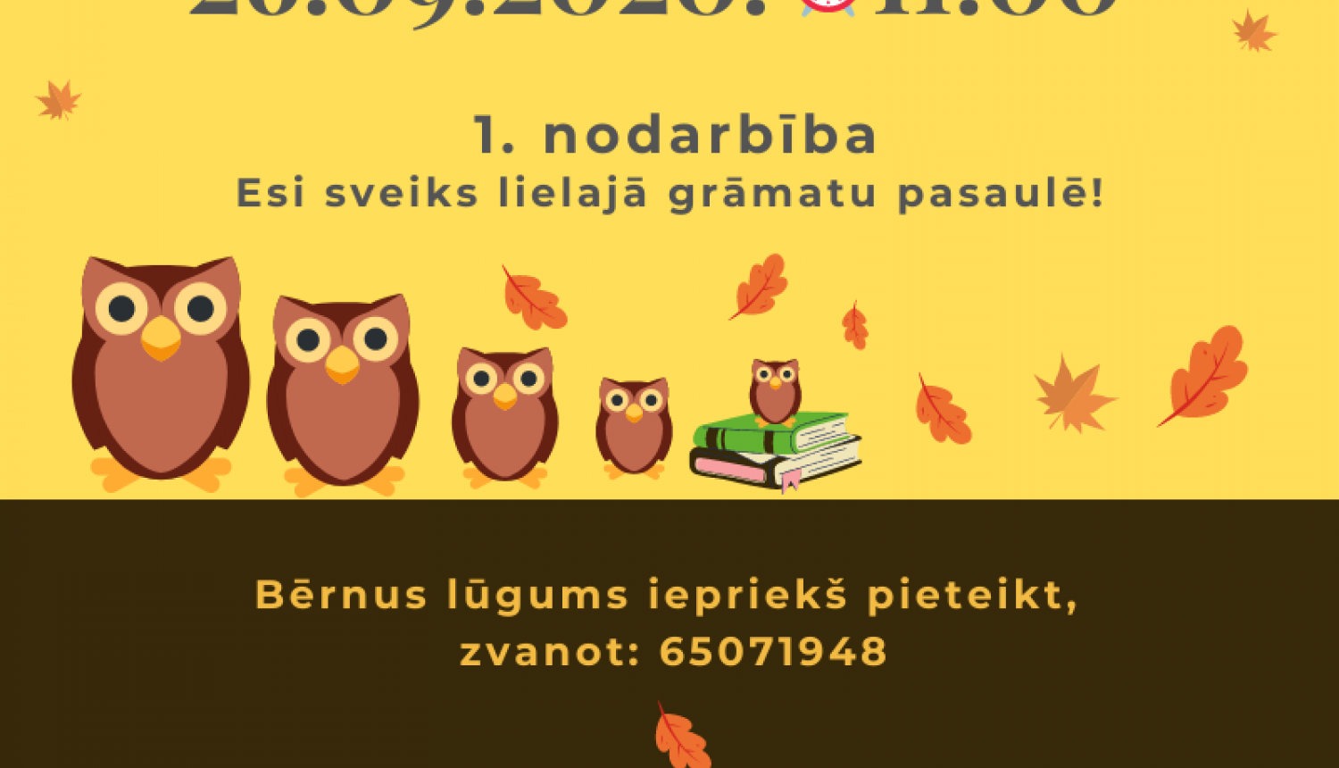 Bibliotēka aicina mazos ogrēniešus uz “Pūces skoliņu”