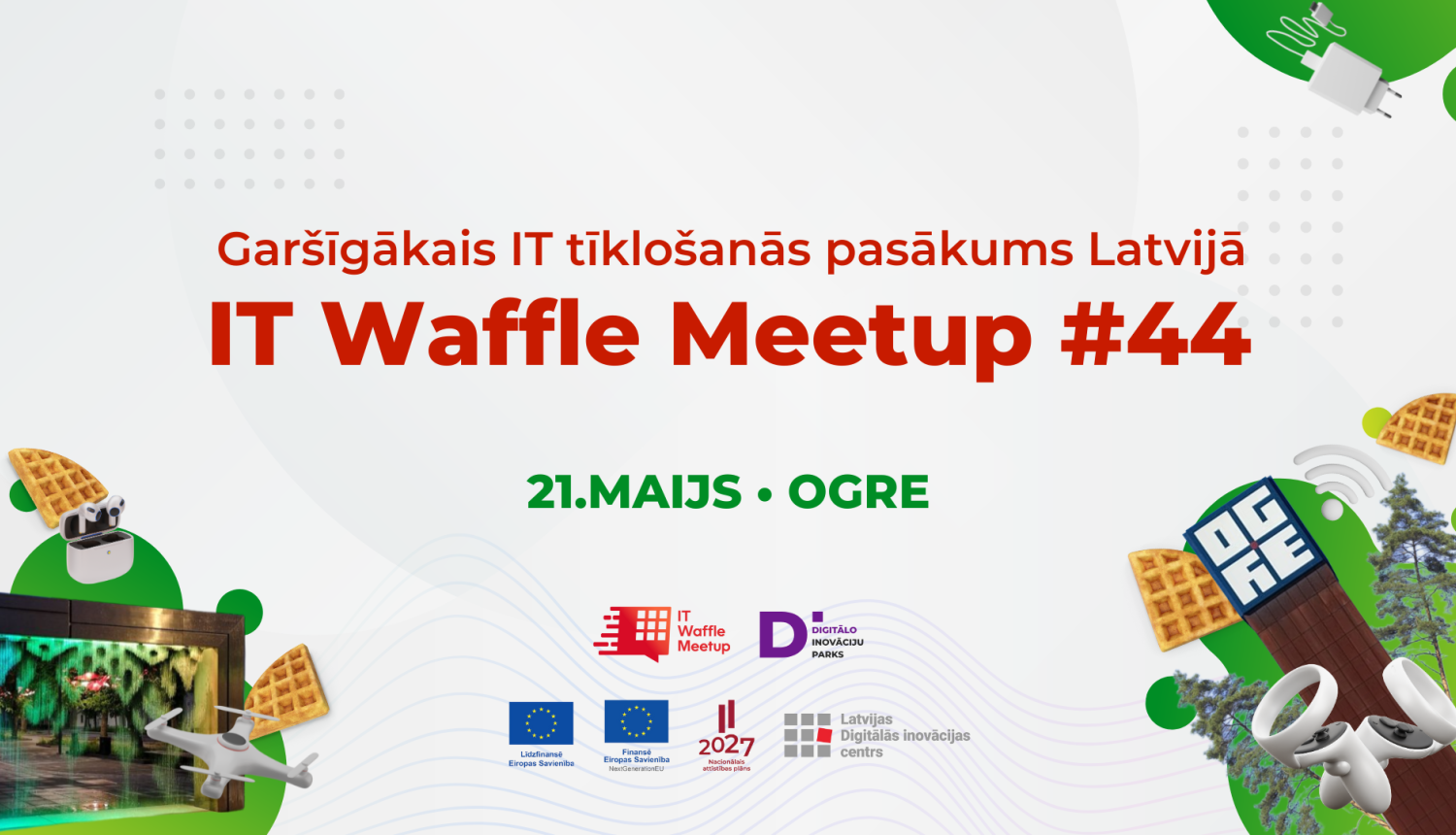 Garšīgākais IT tīklošanās pasākums Latvijā "IT Waffle Meetup #44"