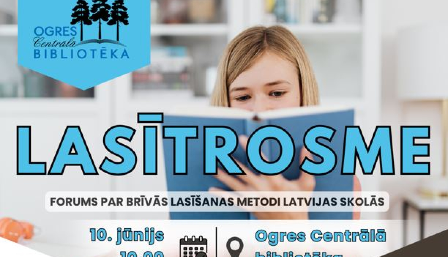 Ogres Centrālajā bibliotēkā 10. jūnijā tiksies bibliotekāri, pedagogi un bērnu lasītprieka entuziasti no visas Latvijas