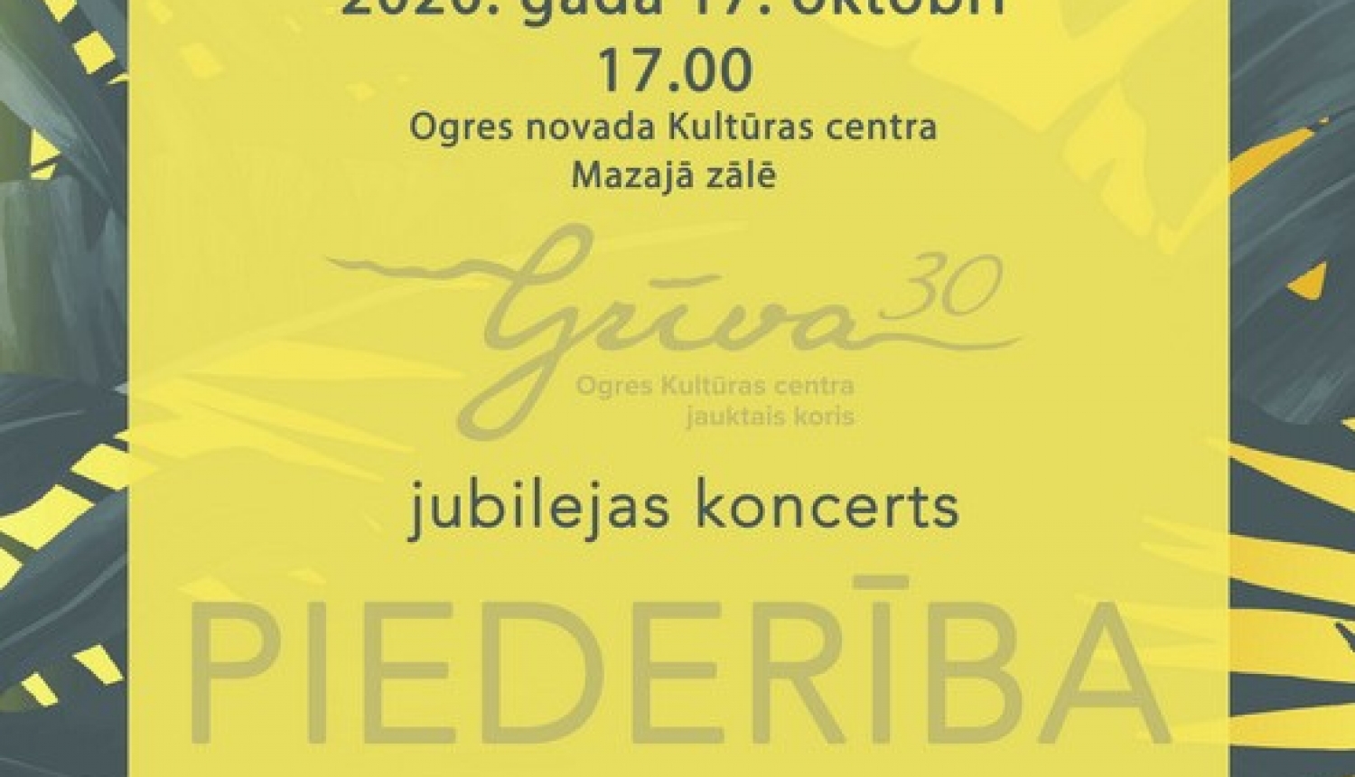 Jauktais koris "Grīva" aicina uz 30 gadu jubilejas koncertu "Piederība"
