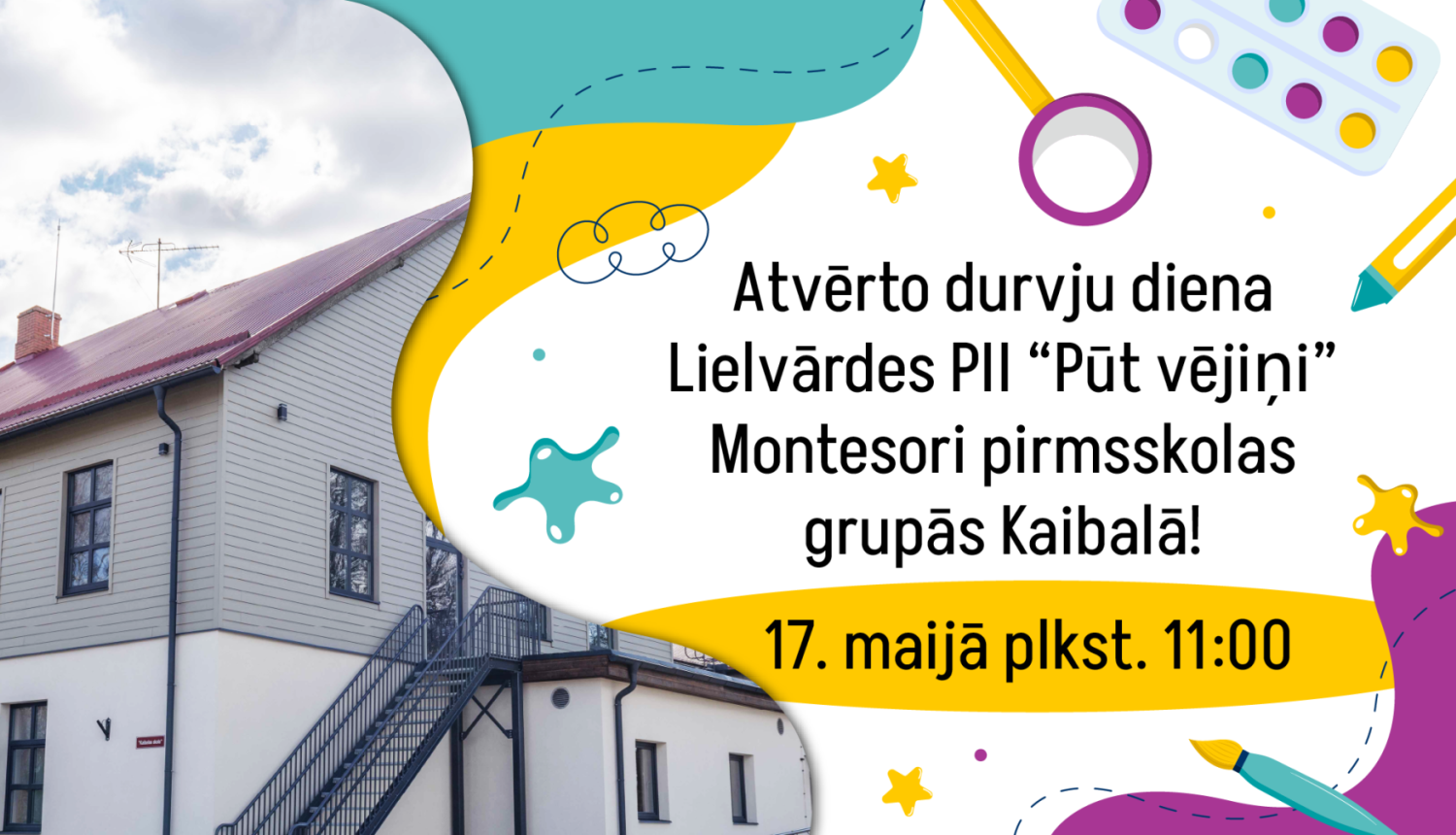 Atvērto durvju diena Montesori pirmsskolas grupās Kaibalā