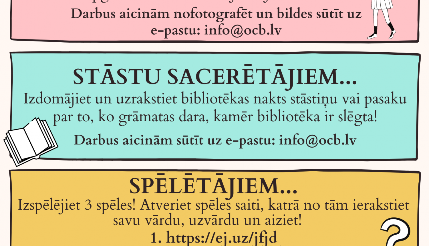 Konkursi bērniem "Kamēr grāmatas Jūs gaida..."
