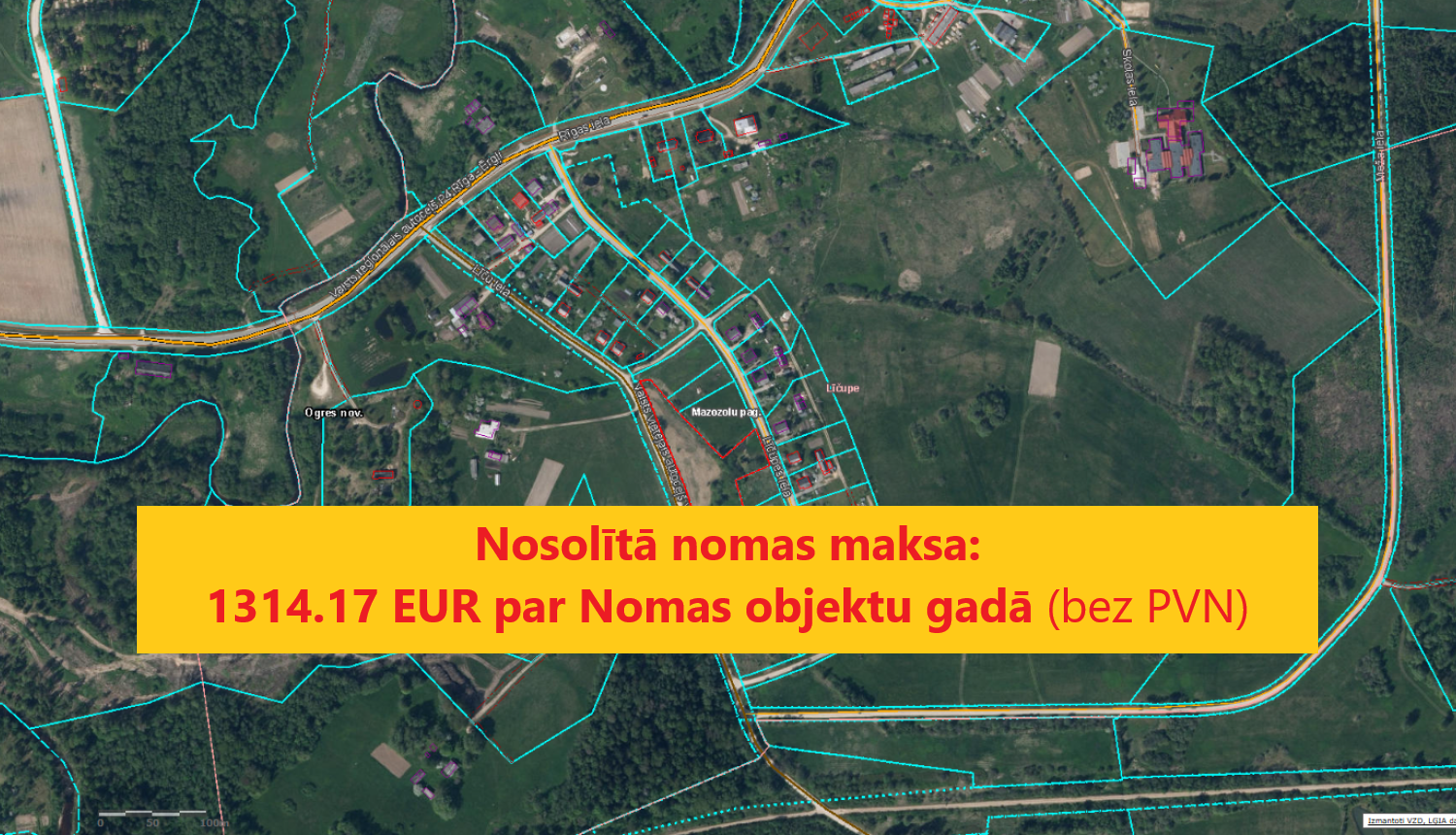 Izsoles rezultāts - Tumšais purvs un Pagasta zeme, Mazozoli