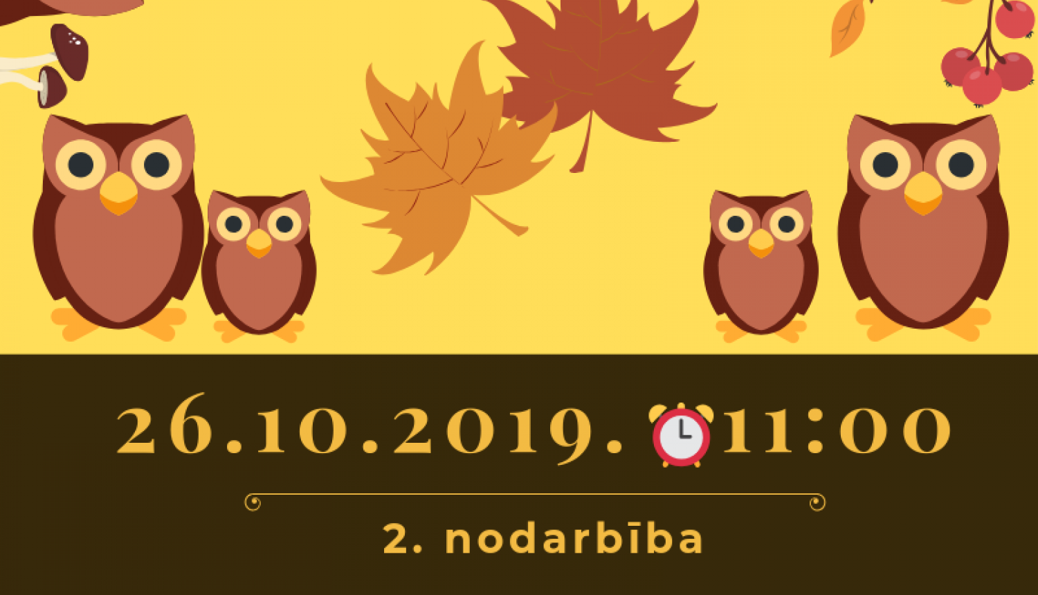Pūces skoliņas nodarbība 26. oktobrī