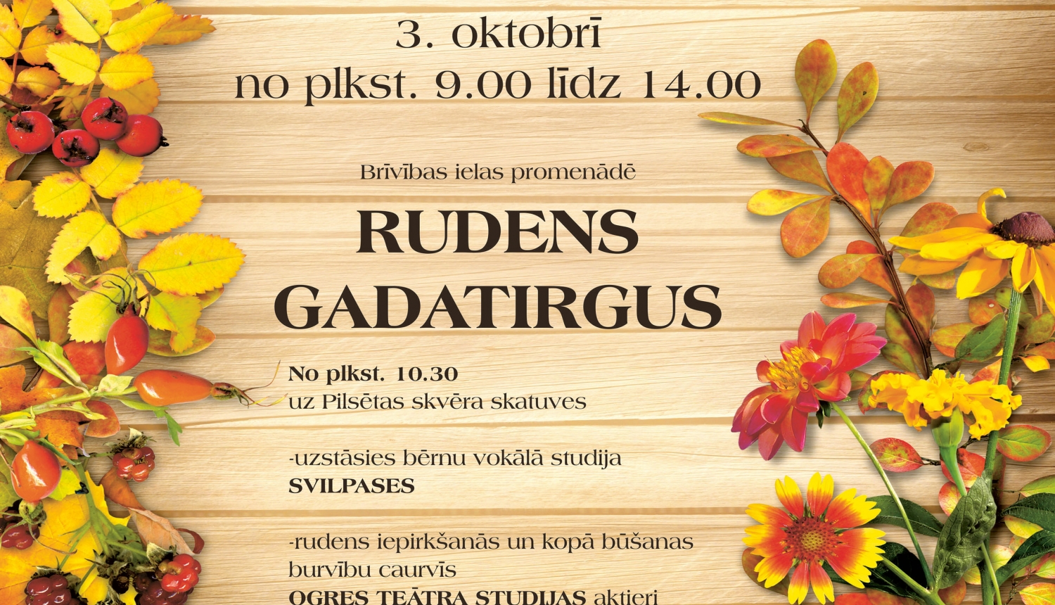 Rudens gadatirgus Ogrē