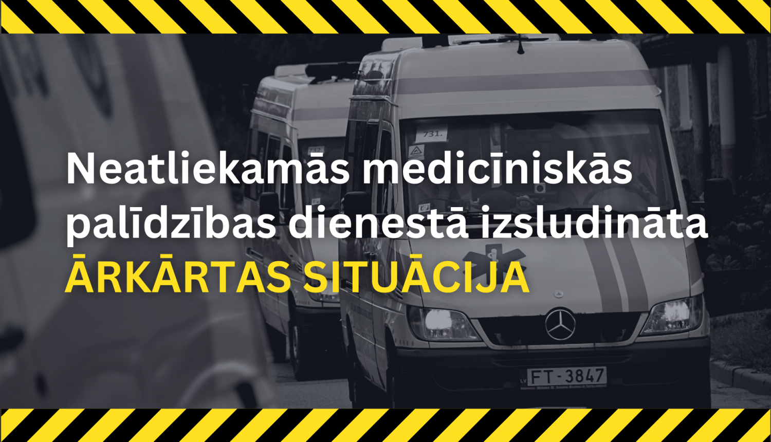 Ārkārtas situācijas izsludināšanas vizuālis