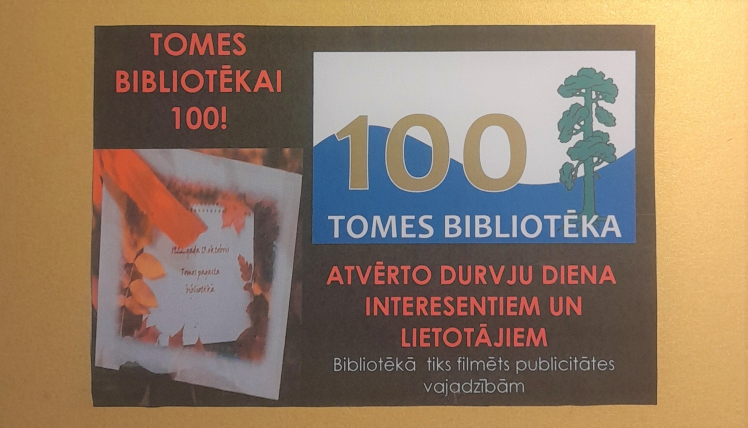 Tomes bibliotēkai 100